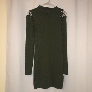 Olive Green Long sleeve Dress